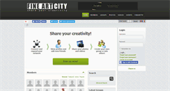 Desktop Screenshot of fineartcity.org